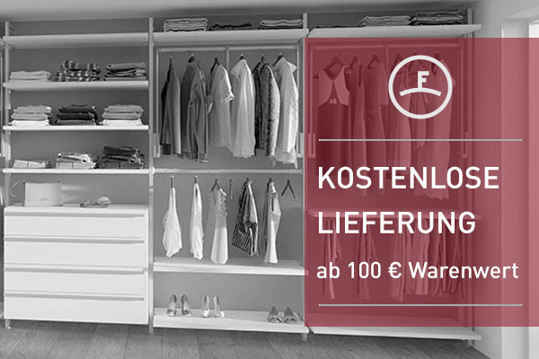 FRANK Schranksysteme Vorteil 7: Kostenlose Lieferung