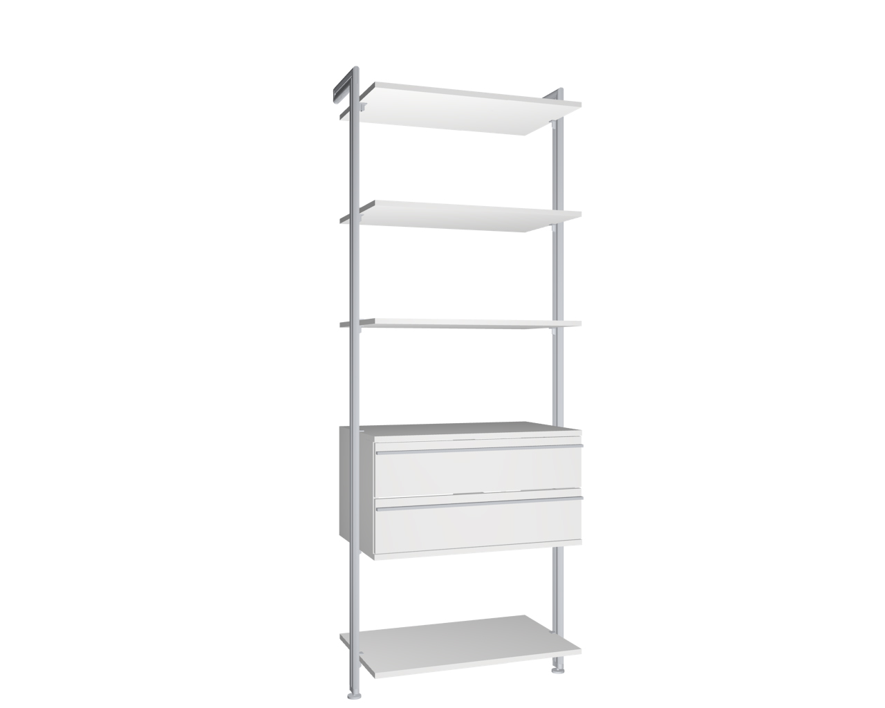 Modul 8 - Regalsystem Boden-Wand-Montage