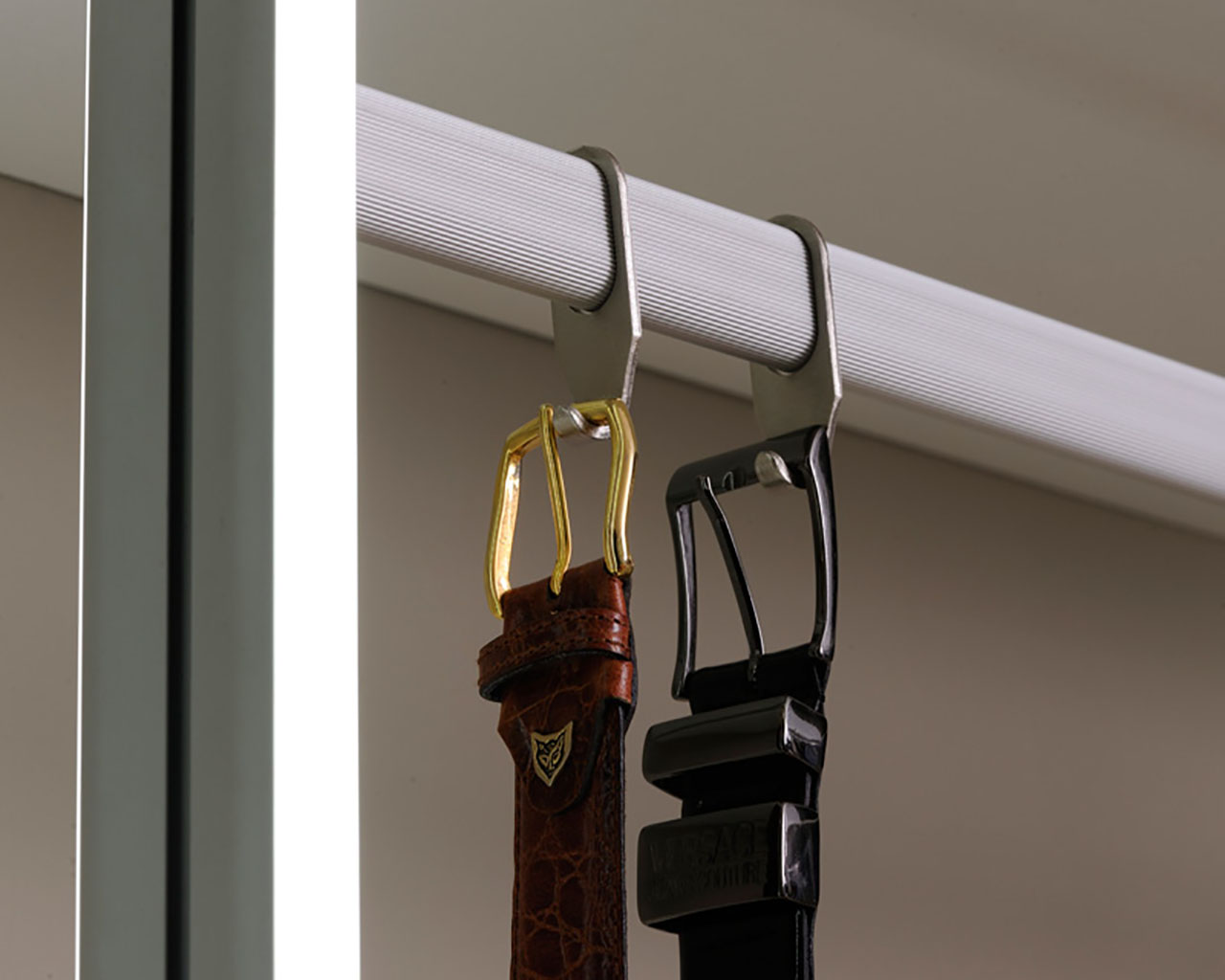 2 St. Kleiderhaken für offenes Schranksystem PREMIUM