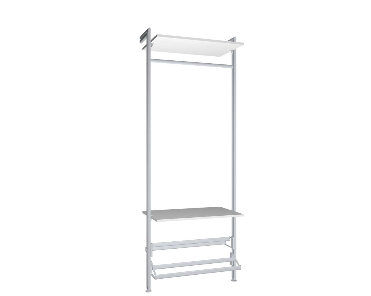 Modul 4 - Regalsystem Boden-Wand-Montage