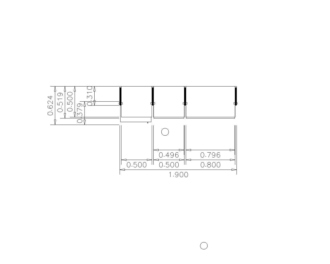Bemaßter Grundriss Garderobe ANNA für Flur & Diele - FRANK Schranksysteme