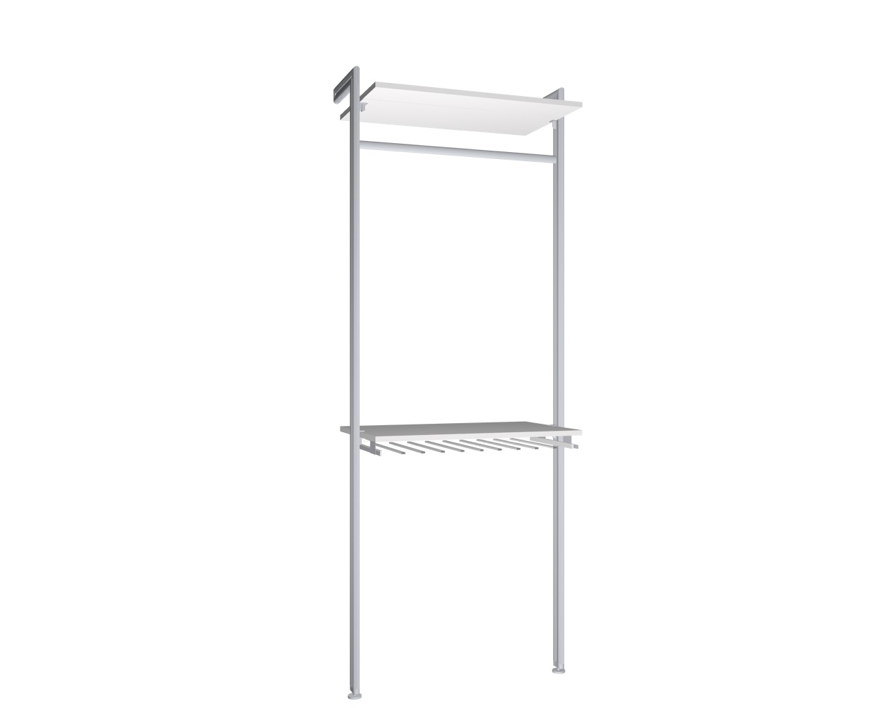 Modul 7 - Regalsystem Boden-Wand BxHxT 87,5x229x50cm