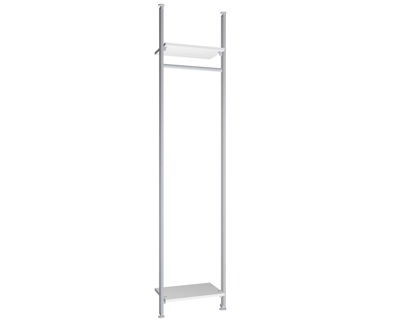 Modul 1 - Regalsystem Boden-Decke BxHxT 57,5x295x36cm