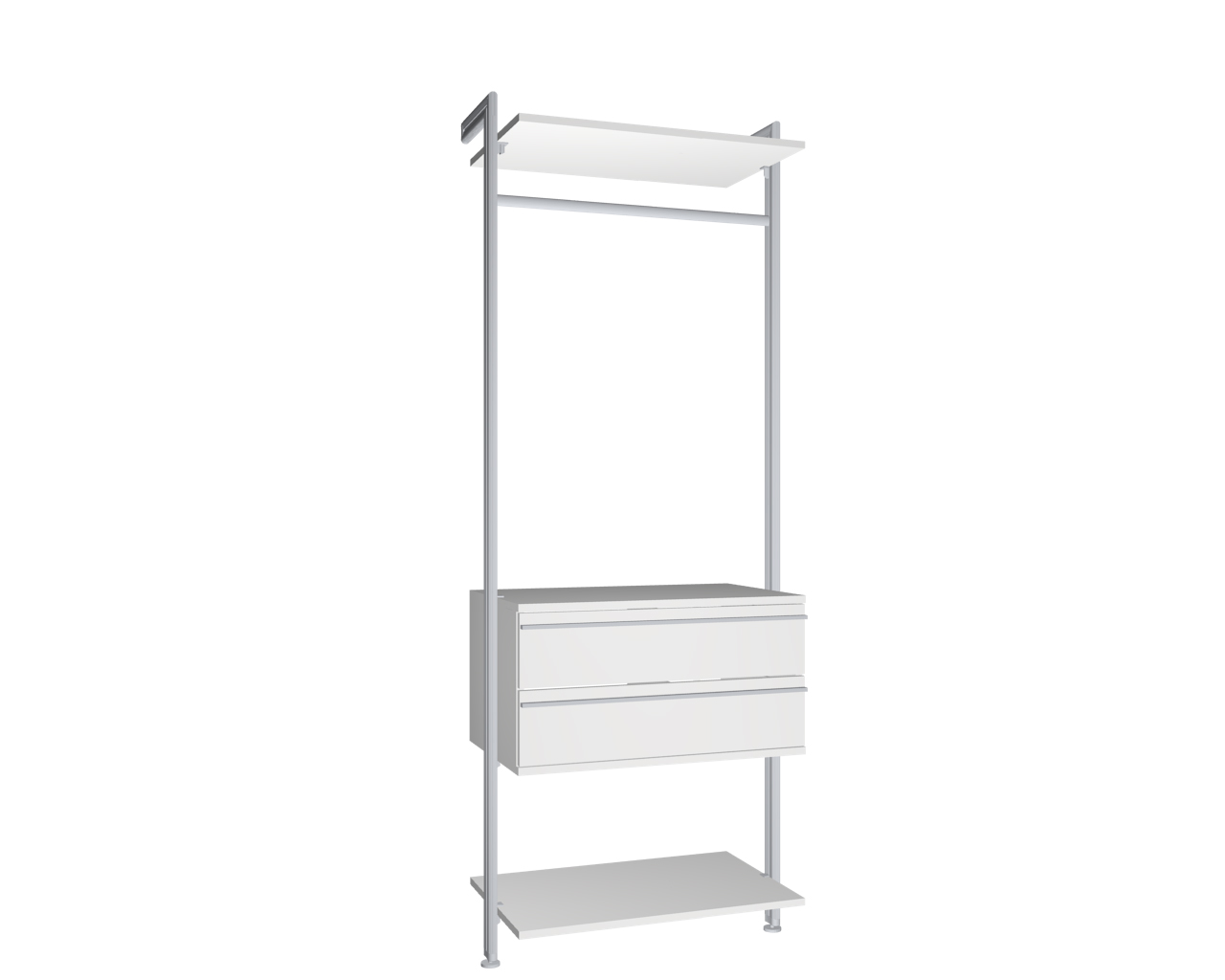 Modul 6 - Regalsystem Boden-Wand-Montage