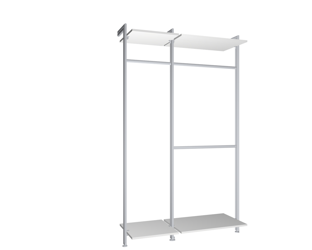 Modul 10 - Regalsystem Boden-Wand-Montage