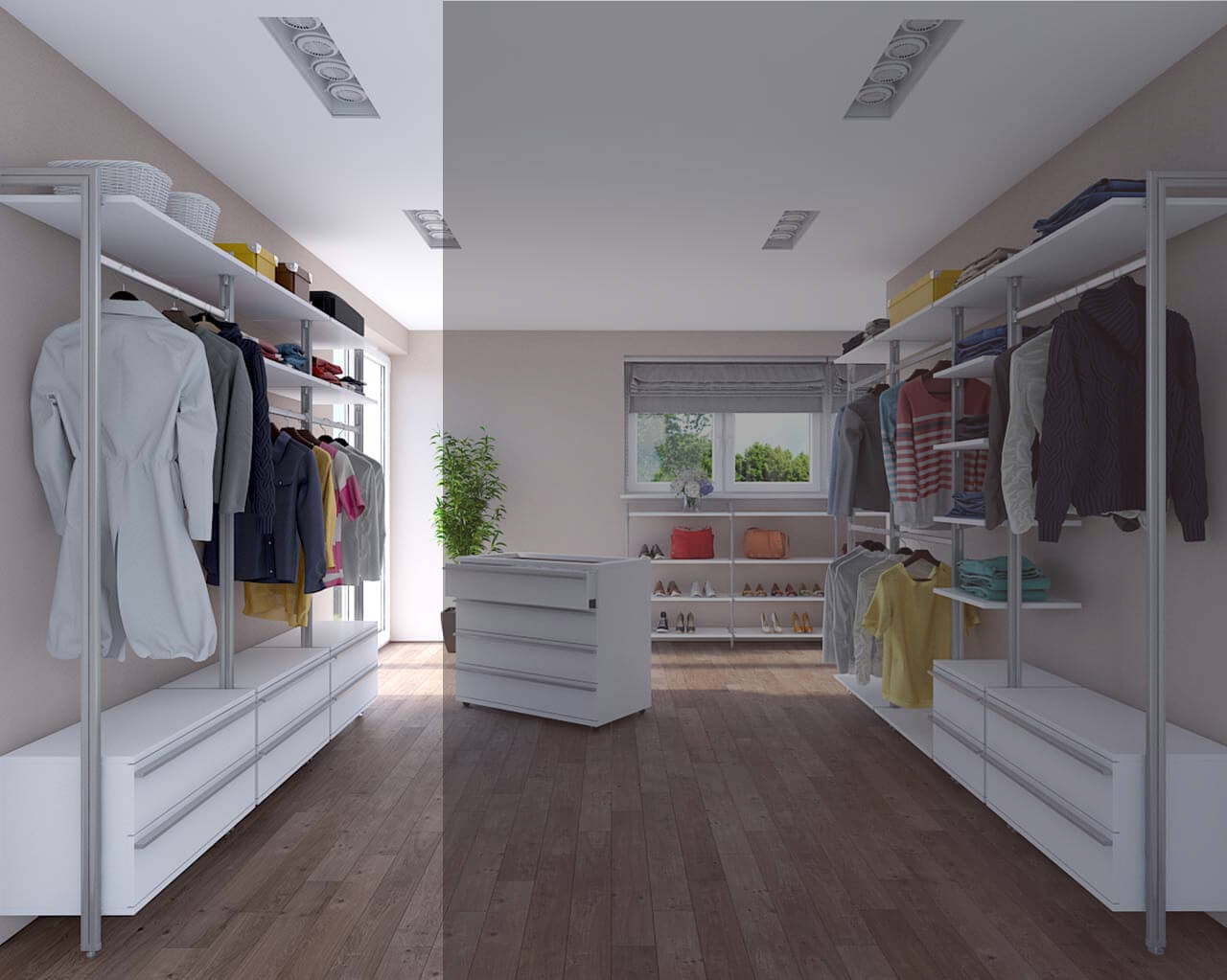 Kleiderschrank BELGRAD linke Seite ohne LED Kleiderschrank BELGRAD linke Seite ohne LED