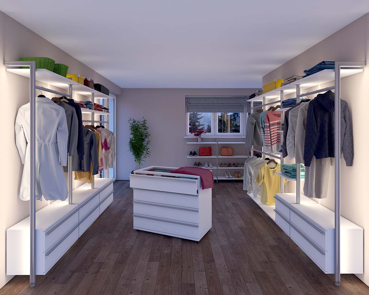 Regalsystem BELGRAD komplett LED hinten