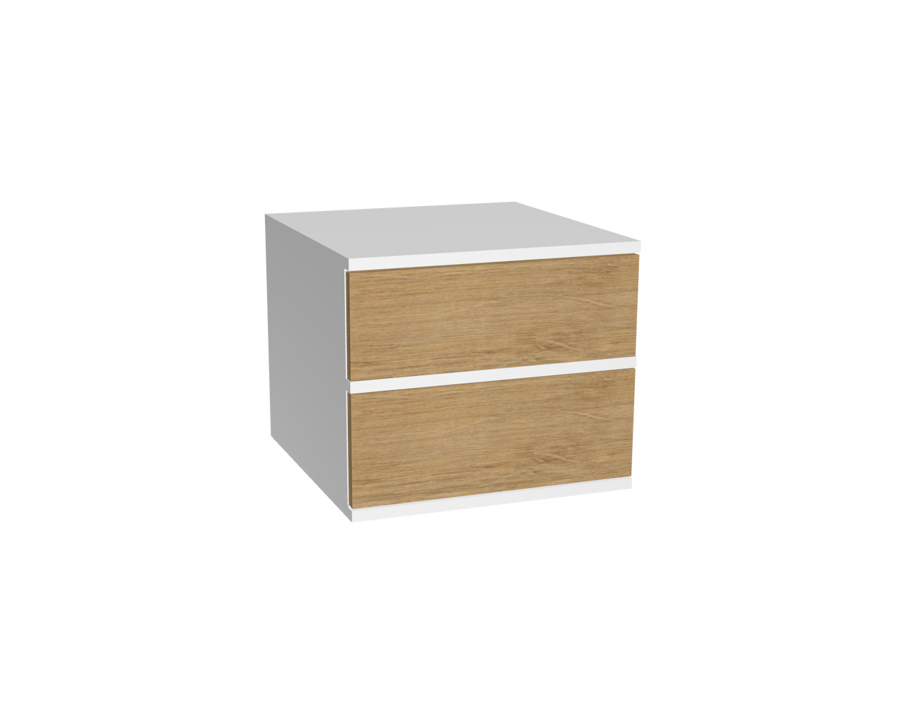 Schrankelement mit 2 Schubladen grifflos | Wildeiche Schrankelement mit 2 Schubladen grifflos | Wildeiche