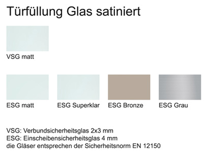 Türfüllungen Glas satiniert Schiebetürfüllungen Glas satiniert